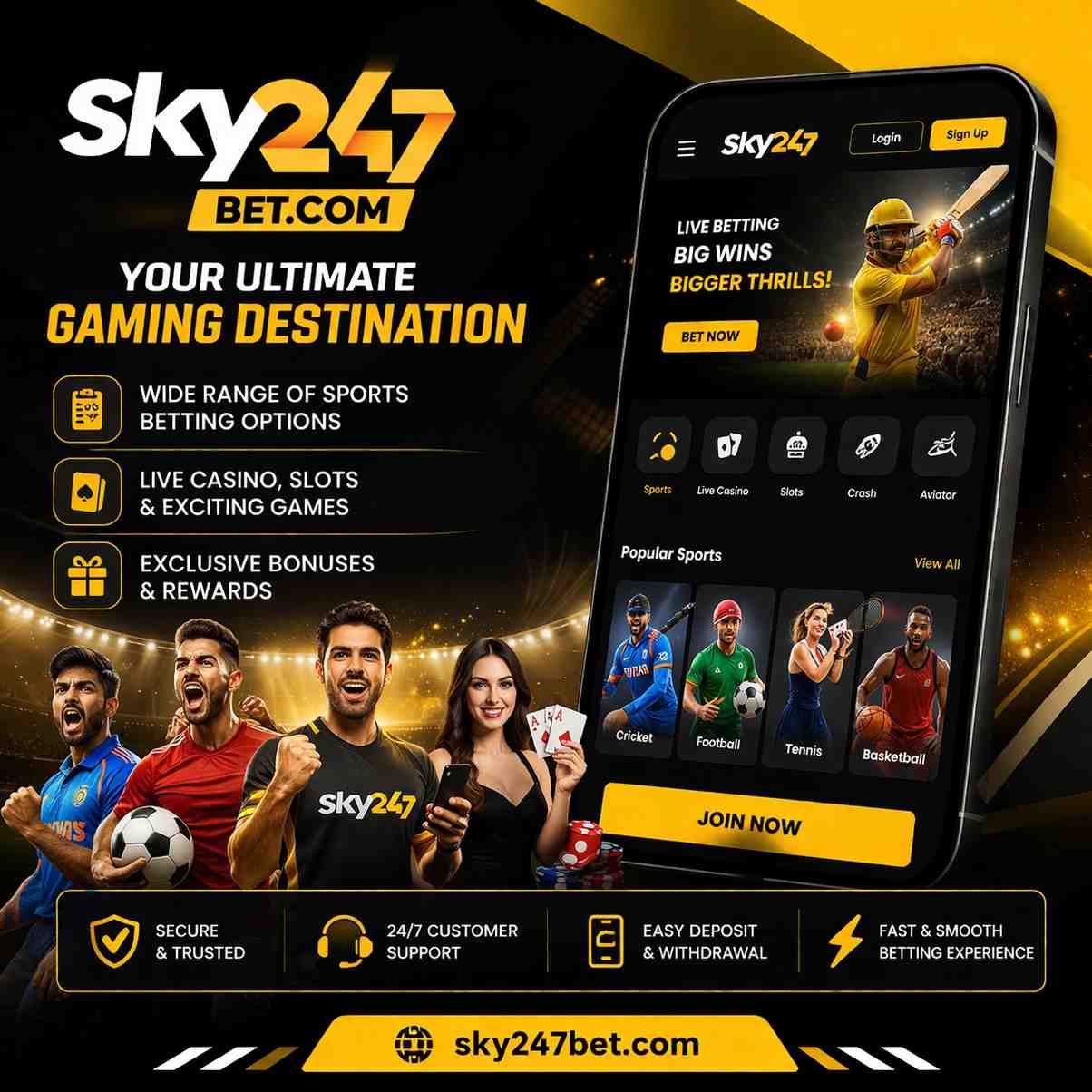Sky247bet - Fastest Withdrawal Betting Site in India
